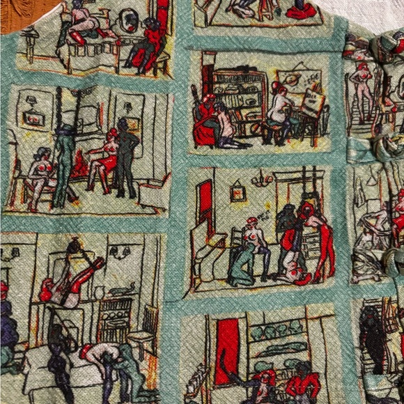 Fashion Brand Company Sex House Linen Crop Tank - Picture 3 of 6